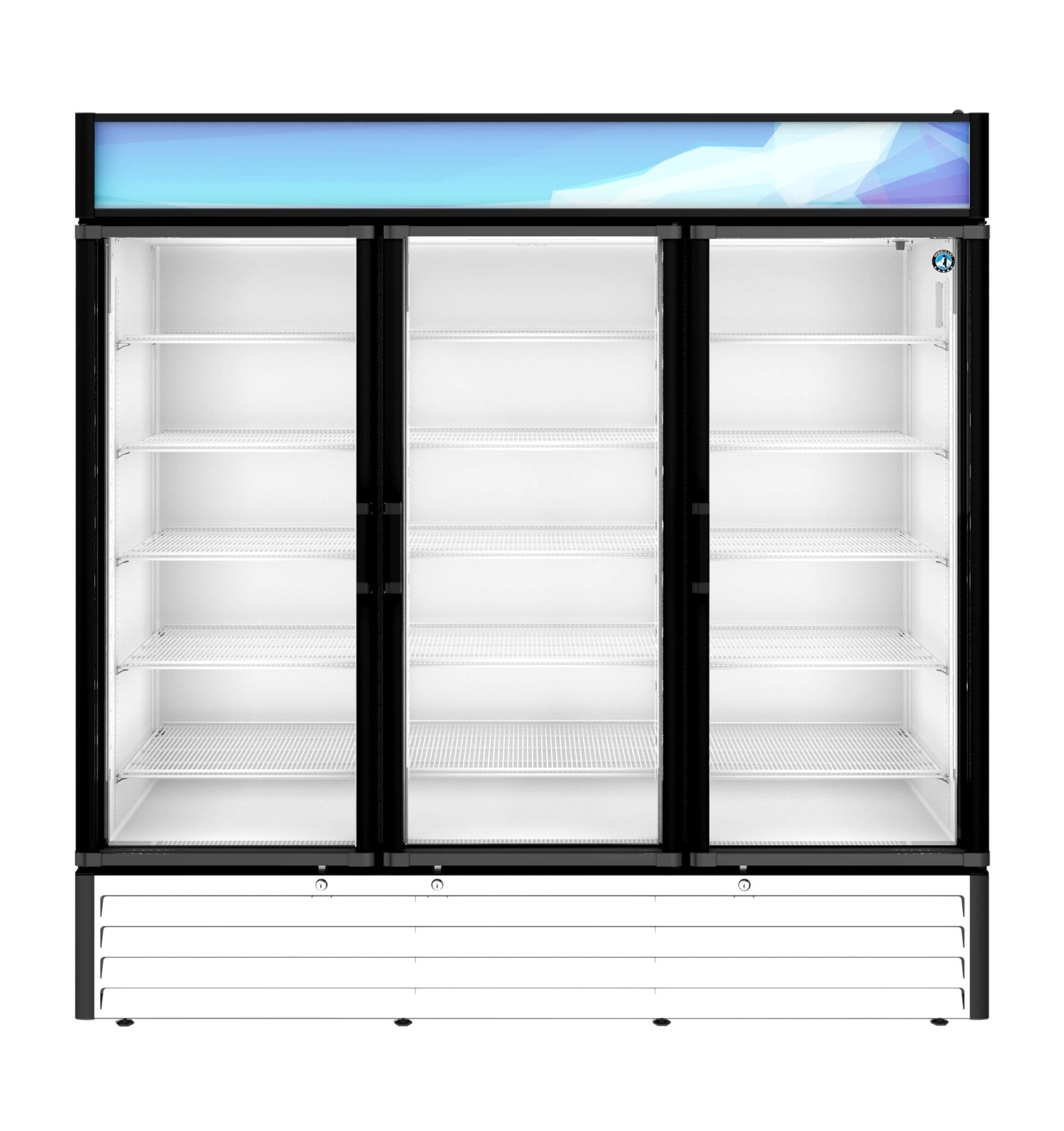 Hoshizaki Hoshizaki RM-65-HC-WHT Glass Door Merchandiser – 65 cu. ft. Commercial Refrigerator (White Finish, Swing Doors)