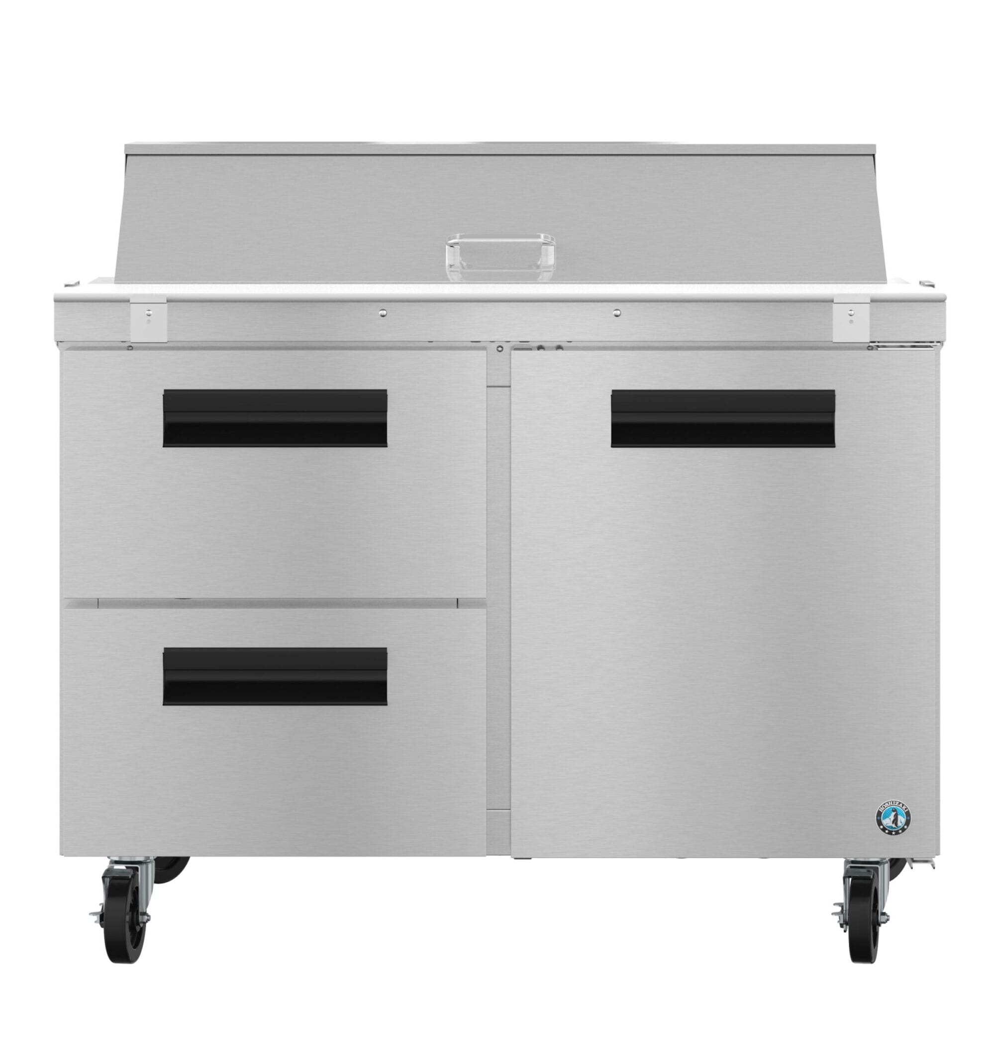 Hoshizaki Hoshizaki SR48B-12D2 48" Sandwich Top Prep Refrigerator – 1 Door / 2 Drawers