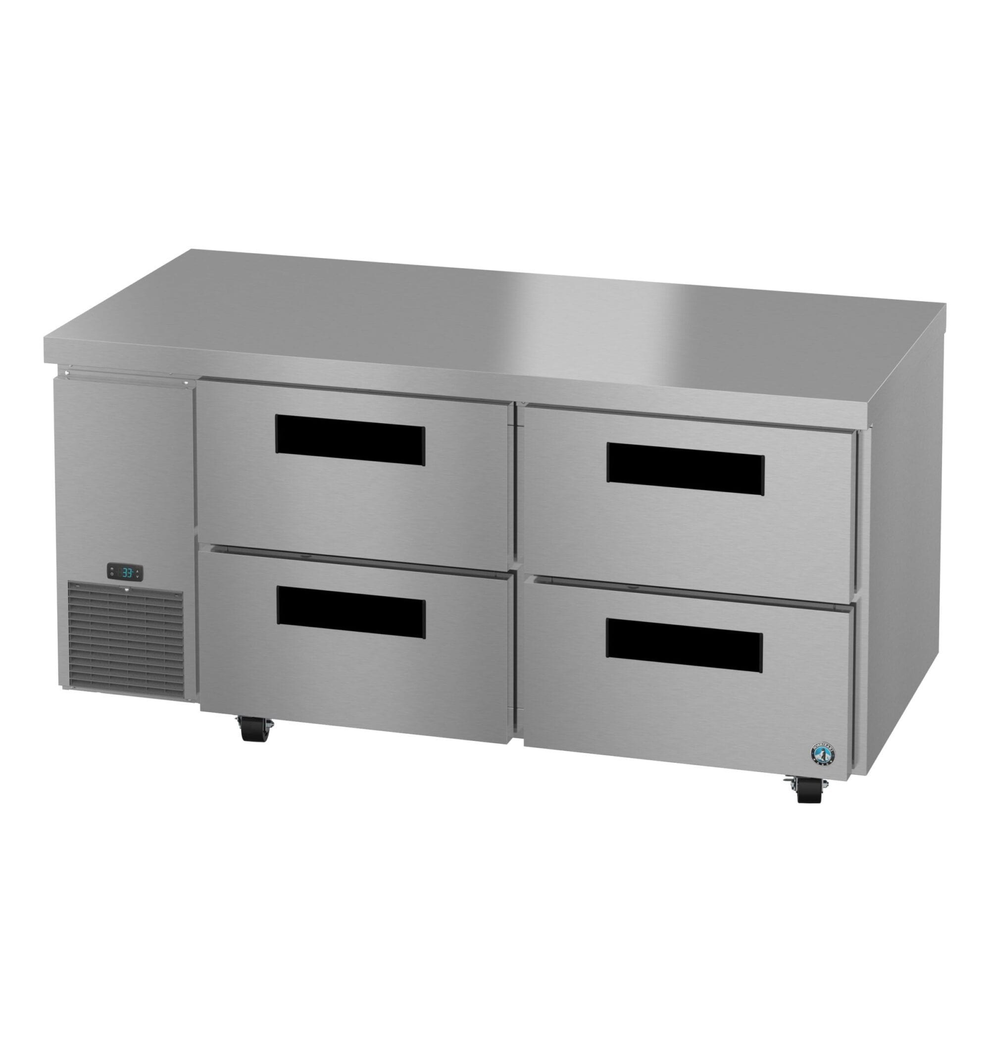 Hoshizaki Hoshizaki ULR67B-D4 Undercounter 67” Side Mount Refrigerator with Four Drawers