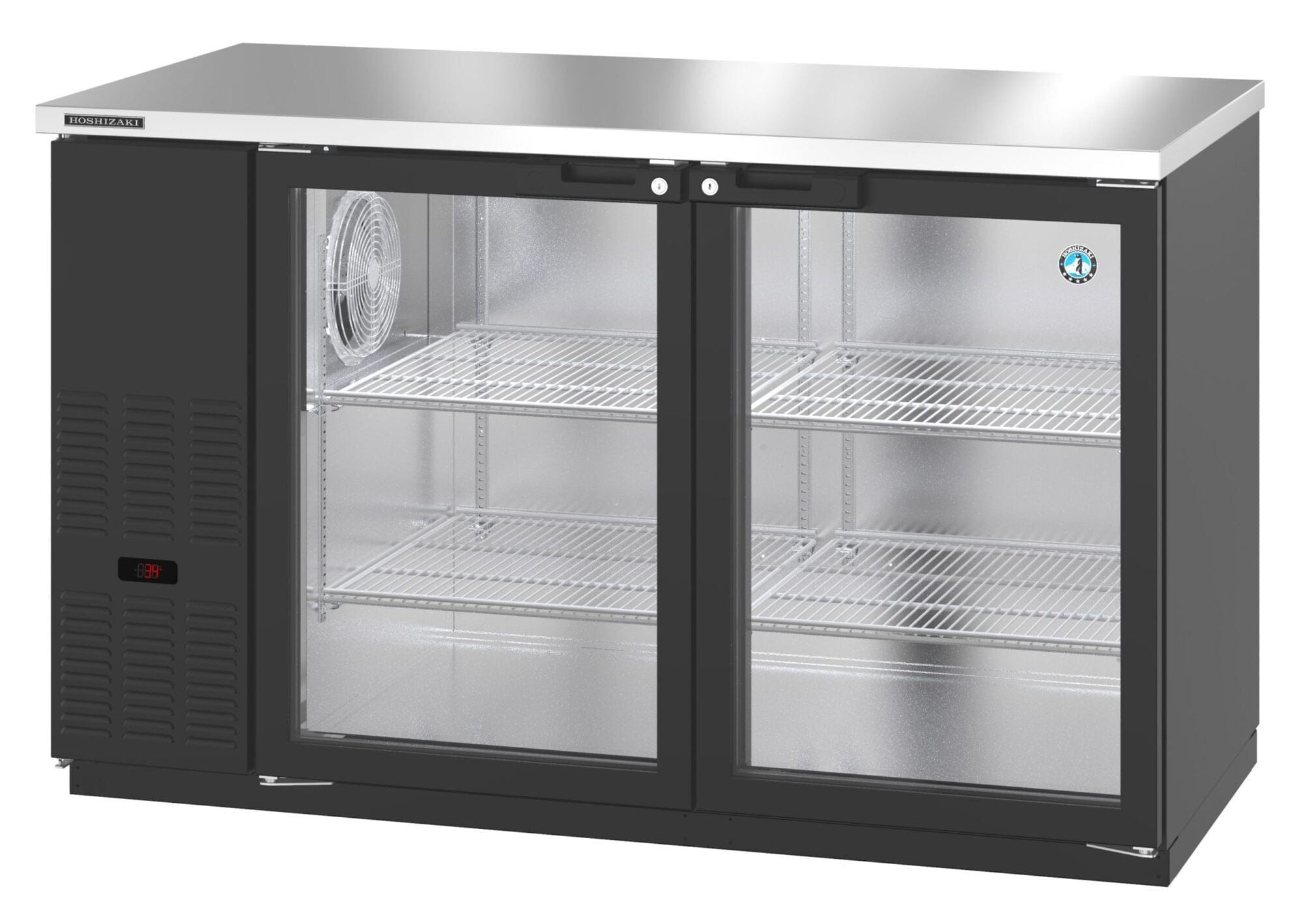 Hoshizaki Hoshizaki BB59-G Back Bar Refrigerator – Glass Swing Doors, 2 Sections