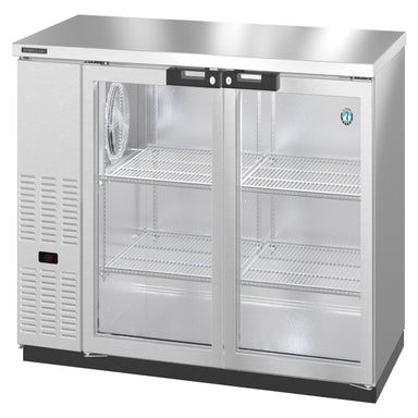 Hoshizaki Hoshizaki BB59-G-S Back Bar Refrigerator – Stainless Steel, Glass Swing Doors, 2 Sections