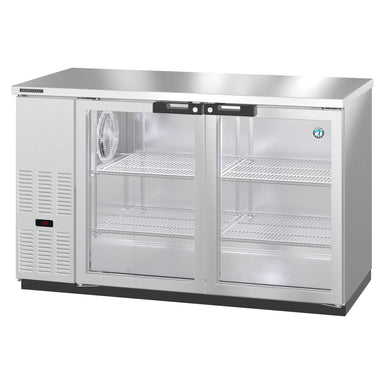 Hoshizaki Hoshizaki BB59-G-S Back Bar Refrigerator – Stainless Steel, Glass Swing Doors, 2 Sections