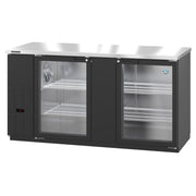 Hoshizaki Hoshizaki BB69-G Back Bar Refrigerator – Glass Swing Doors, 2 Sections