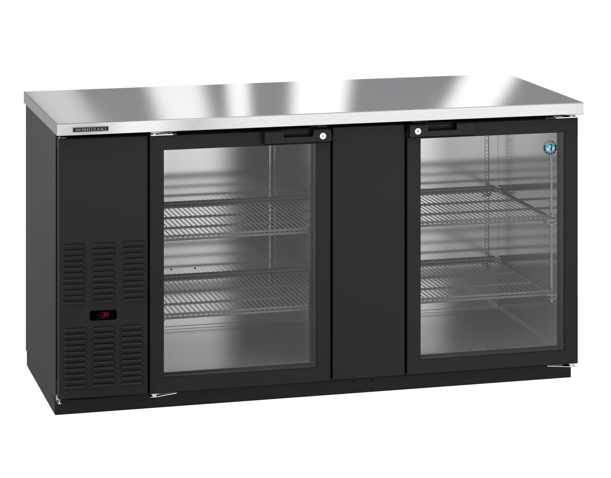 Hoshizaki Hoshizaki BB69-G Back Bar Refrigerator – Glass Swing Doors, 2 Sections