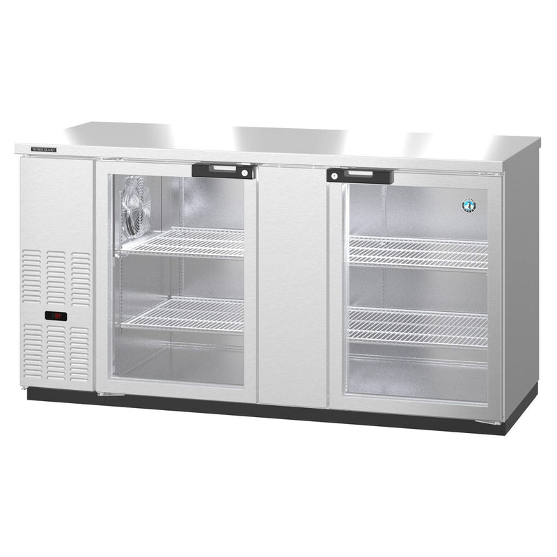 Hoshizaki Hoshizaki BB69-G-S Back Bar Refrigerator – Stainless Steel, Glass Swing Doors, 2 Sections