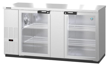 Hoshizaki Hoshizaki BB69-G-S Back Bar Refrigerator – Stainless Steel, Glass Swing Doors, 2 Sections