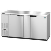 Hoshizaki Hoshizaki BB80-G-S Back Bar Refrigerator – Stainless Steel, Glass Swing Doors, 3 Sections