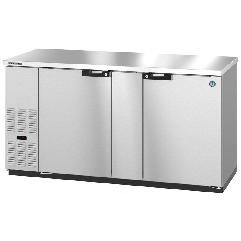 Hoshizaki Hoshizaki BB80-G-S Back Bar Refrigerator – Stainless Steel, Glass Swing Doors, 3 Sections