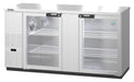 Hoshizaki Hoshizaki BB80-G-S Back Bar Refrigerator – Stainless Steel, Glass Swing Doors, 3 Sections