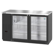 Hoshizaki Hoshizaki BB80-G-S Back Bar Refrigerator – Stainless Steel, Glass Swing Doors, 3 Sections