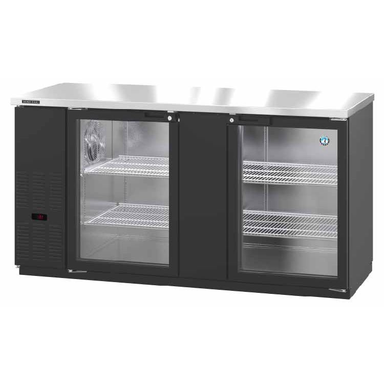 Hoshizaki Hoshizaki BB80-G-S Back Bar Refrigerator – Stainless Steel, Glass Swing Doors, 3 Sections