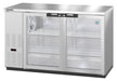 Hoshizaki Hoshizaki BB80-G-S Back Bar Refrigerator – Stainless Steel, Glass Swing Doors, 3 Sections