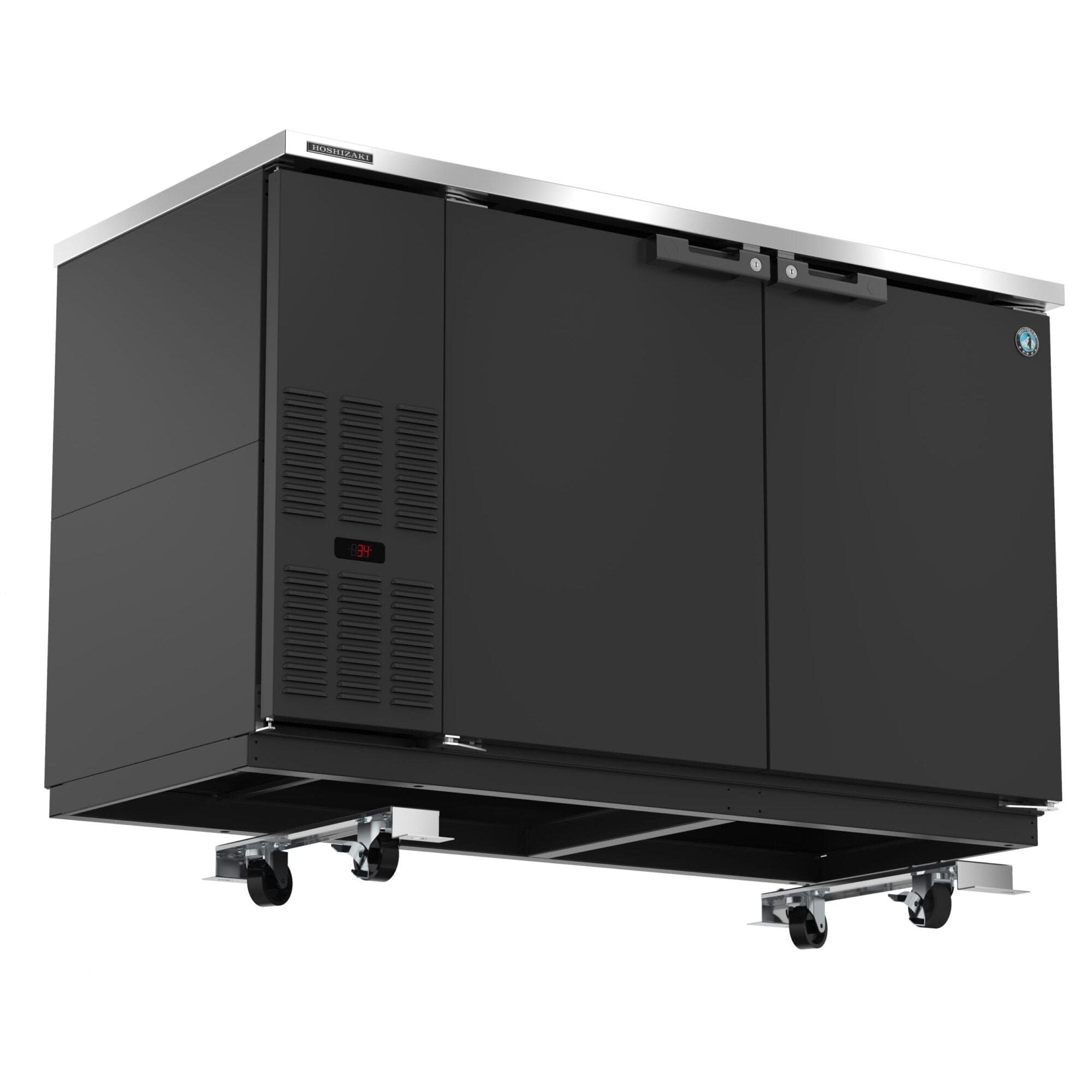 Hoshizaki Hoshizaki BB80-G-S Back Bar Refrigerator – Stainless Steel, Glass Swing Doors, 3 Sections