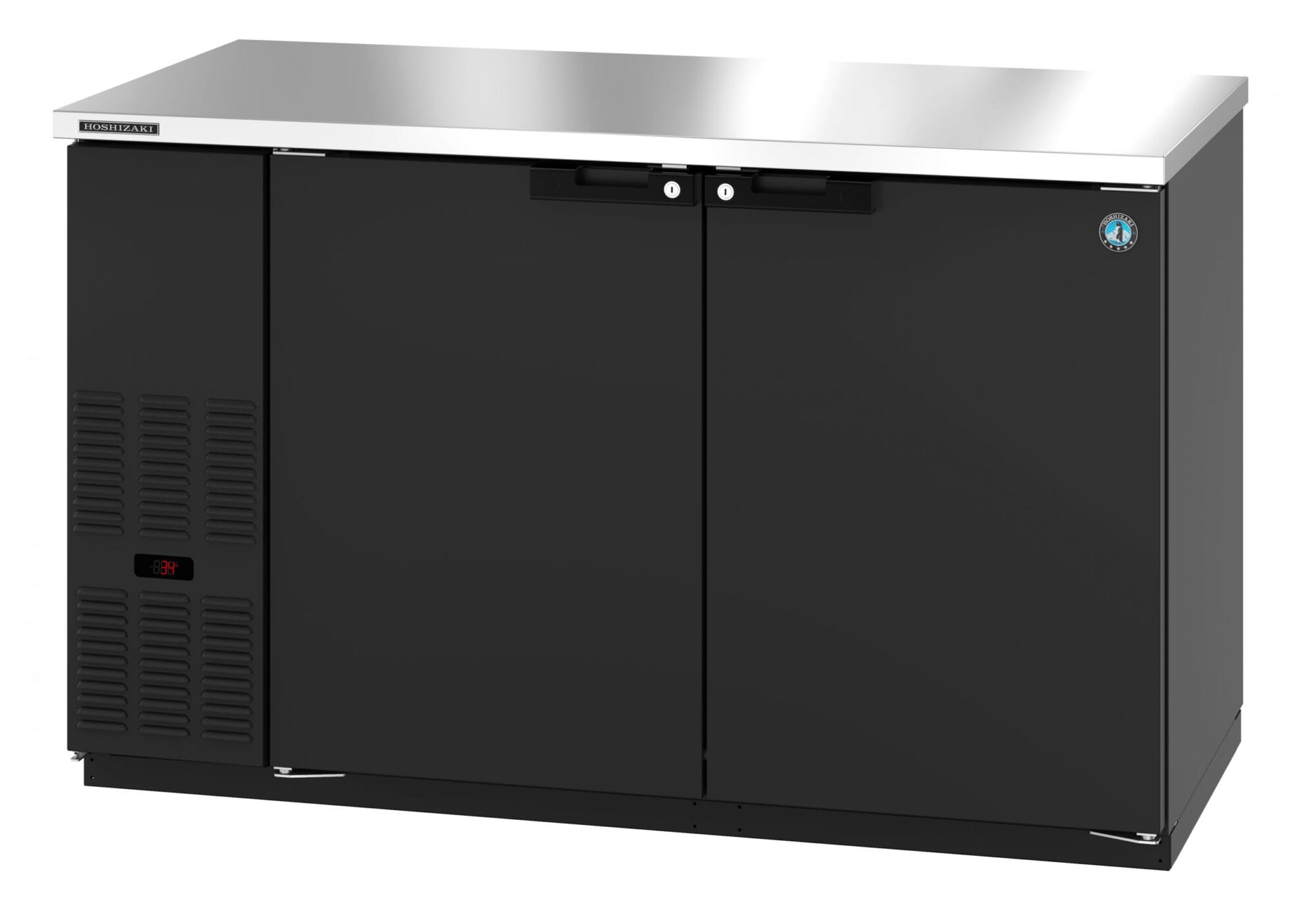 Hoshizaki Hoshizaki BB80-G-S Back Bar Refrigerator – Stainless Steel, Glass Swing Doors, 3 Sections