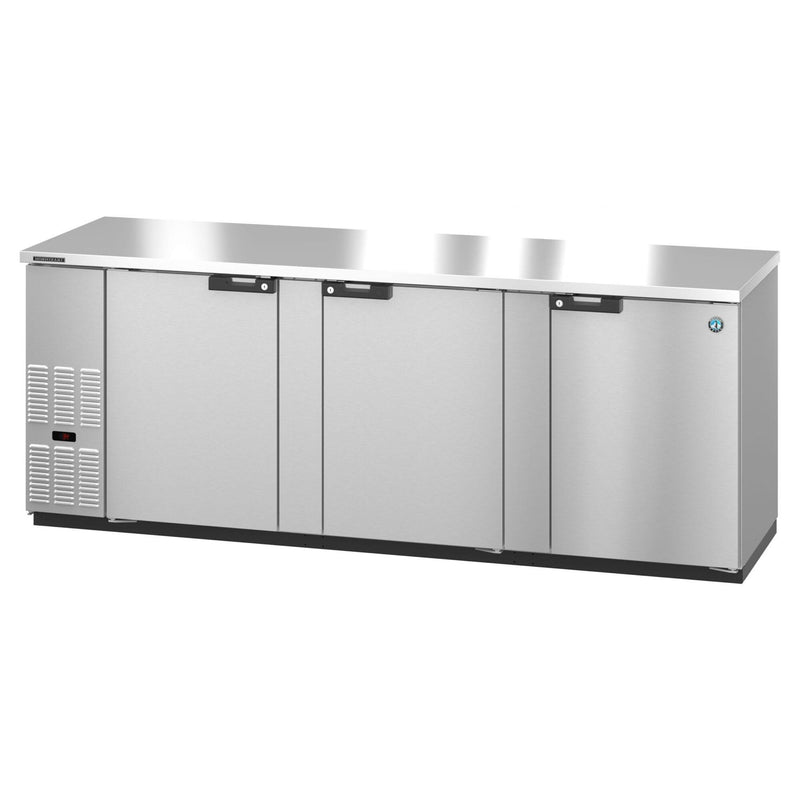 Hoshizaki Hoshizaki BB80-G-S Back Bar Refrigerator – Stainless Steel, Glass Swing Doors, 3 Sections