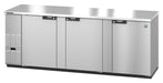 Hoshizaki Hoshizaki BB80-G-S Back Bar Refrigerator – Stainless Steel, Glass Swing Doors, 3 Sections