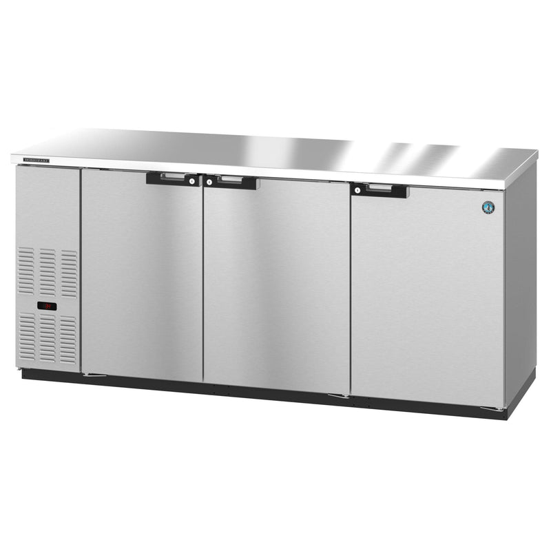 Hoshizaki Hoshizaki BB80-G-S Back Bar Refrigerator – Stainless Steel, Glass Swing Doors, 3 Sections