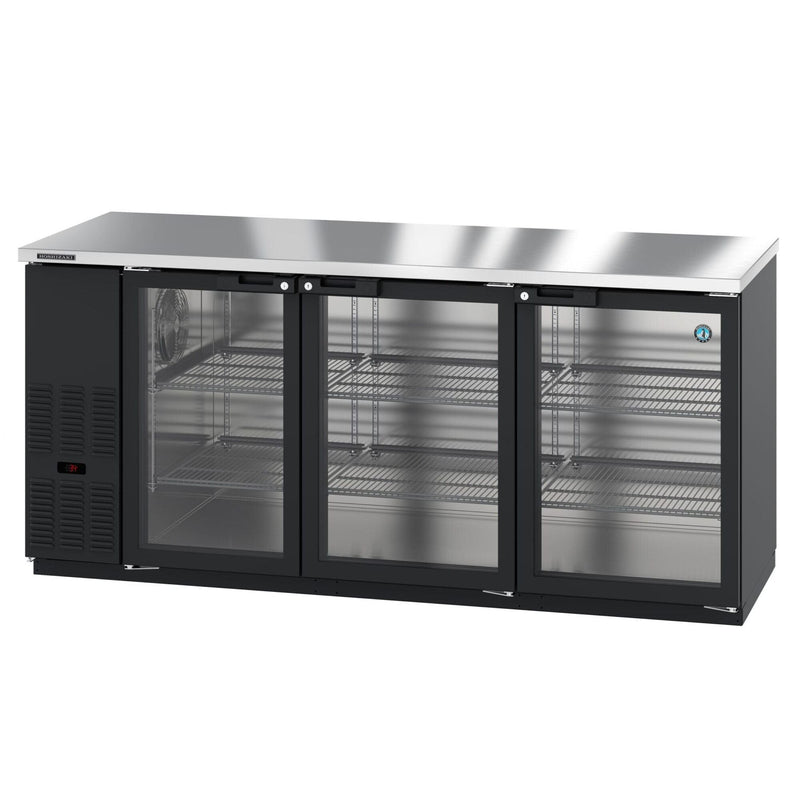 Hoshizaki Hoshizaki BB80-G-S Back Bar Refrigerator – Stainless Steel, Glass Swing Doors, 3 Sections