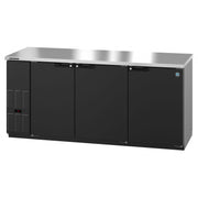 Hoshizaki Hoshizaki BB80-G-S Back Bar Refrigerator – Stainless Steel, Glass Swing Doors, 3 Sections