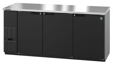 Hoshizaki Hoshizaki BB80-G-S Back Bar Refrigerator – Stainless Steel, Glass Swing Doors, 3 Sections