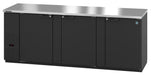 Hoshizaki Hoshizaki BB95 Back Bar Refrigerator – Stainless Steel, 3 Swing Doors