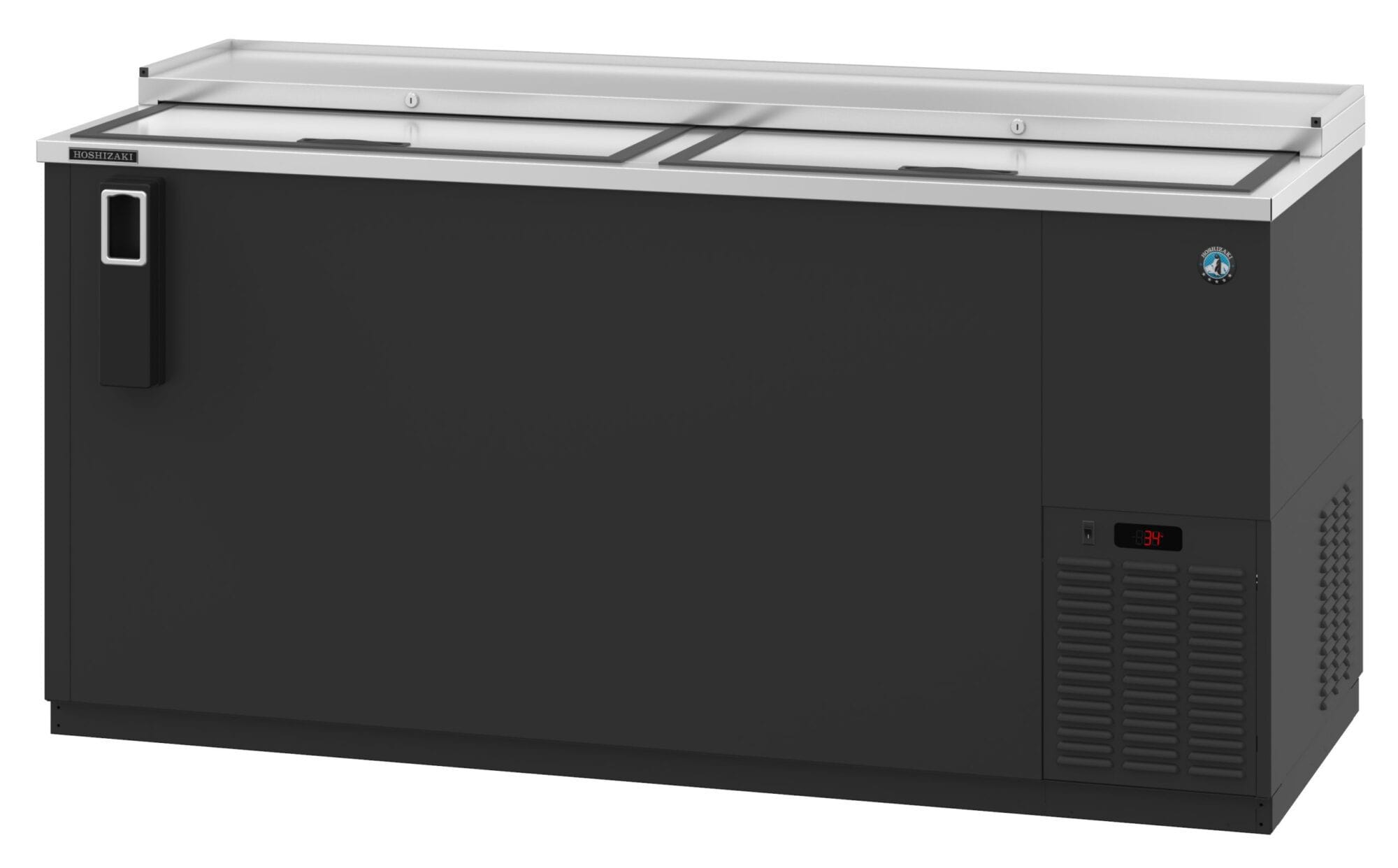 Hoshizaki Hoshizaki CC65-S Slide Top Bottle Cooler – 2 Lids, 19.6 cu. ft., Stainless Steel Interior