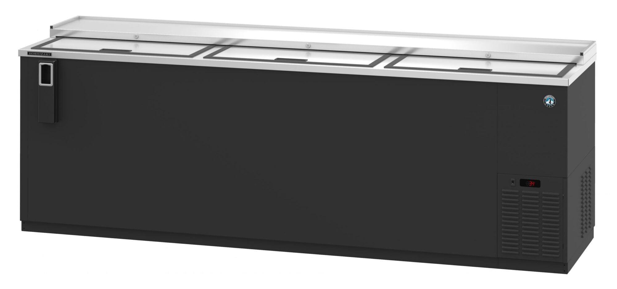 Hoshizaki Hoshizaki CC95-S Slide Top Bottle Cooler – 3 Lids, 27.98 cu. ft., Stainless Steel Interior