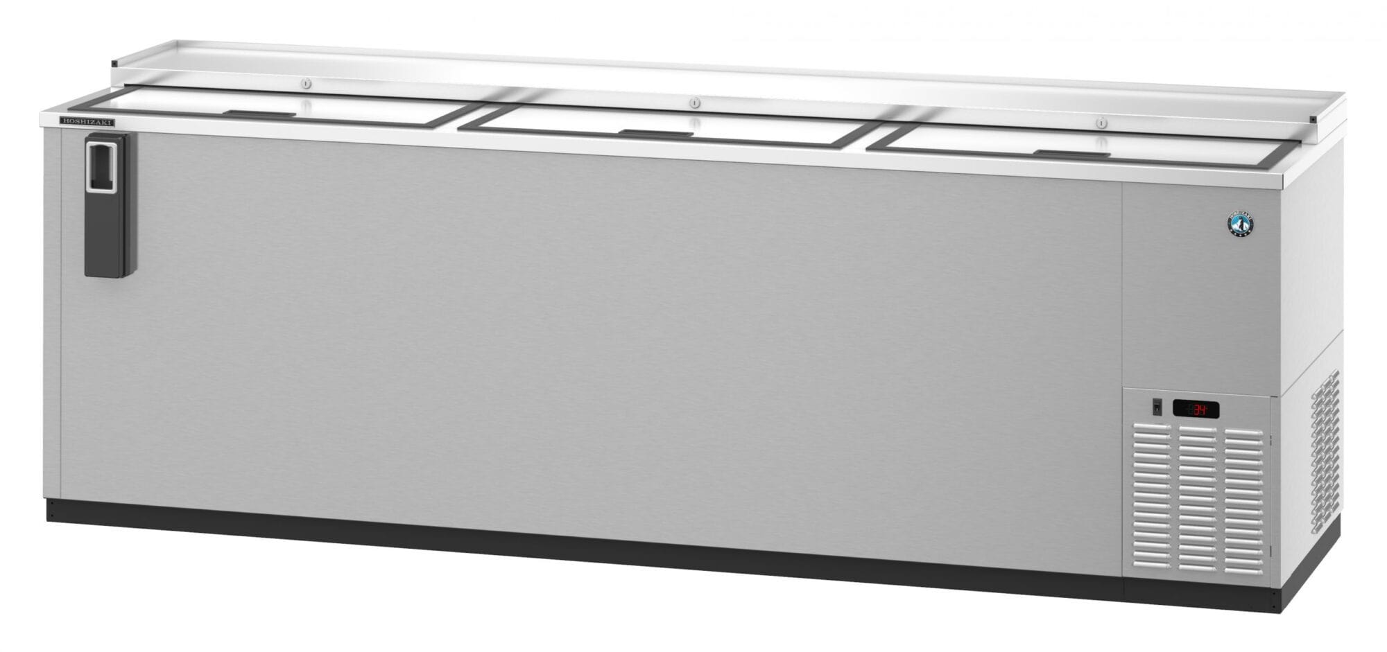 Hoshizaki Hoshizaki CC95-S Slide Top Bottle Cooler – 3 Lids, Stainless Steel Interior, 27.98 cu ft