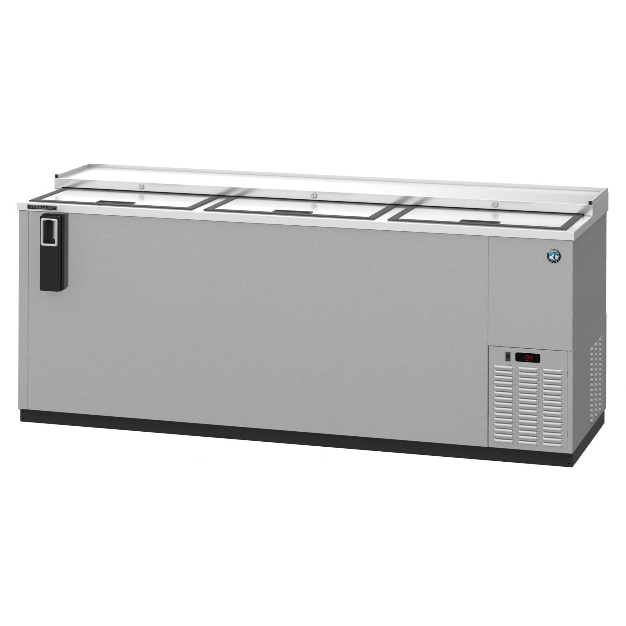 Hoshizaki Hoshizaki CC95-S Slide Top Bottle Cooler – 3 Lids, Stainless Steel Interior, 27.98 cu ft