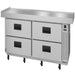 Hoshizaki Hoshizaki CR110A Low-Profile Refrigerated Chef Base – 110" Wide, 4 Drawers
