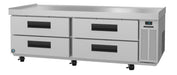 Hoshizaki Hoshizaki CR72A Low-Profile Refrigerated Chef Base – 72.5" Wide, 4 Drawers