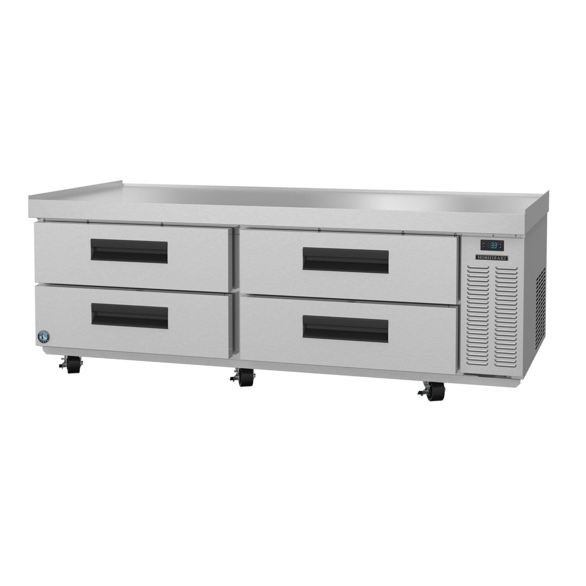 Hoshizaki Hoshizaki CR72A Low-Profile Refrigerated Chef Base – 72.5" Wide, 4 Drawers