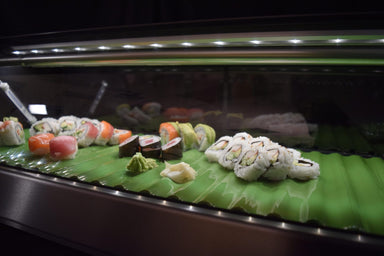 Hoshizaki Hoshizaki HNC-180BA-L-SLH Countertop Refrigerated Display Case with LED Lighting – 70.9" Wide, Left-Side Compressor