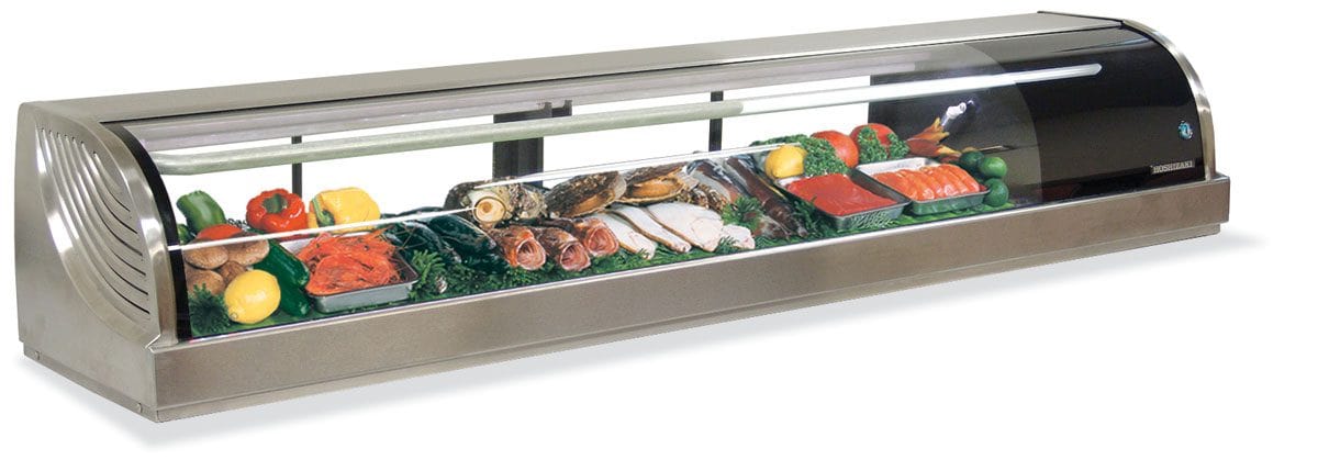 Hoshizaki Hoshizaki HNC-210BA-L-SLH Stainless Steel Countertop Refrigerated Display Case with LED Lights