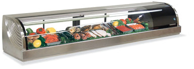 Hoshizaki Hoshizaki HNC-210BA-L-SLH Stainless Steel Countertop Refrigerated Display Case with LED Lights