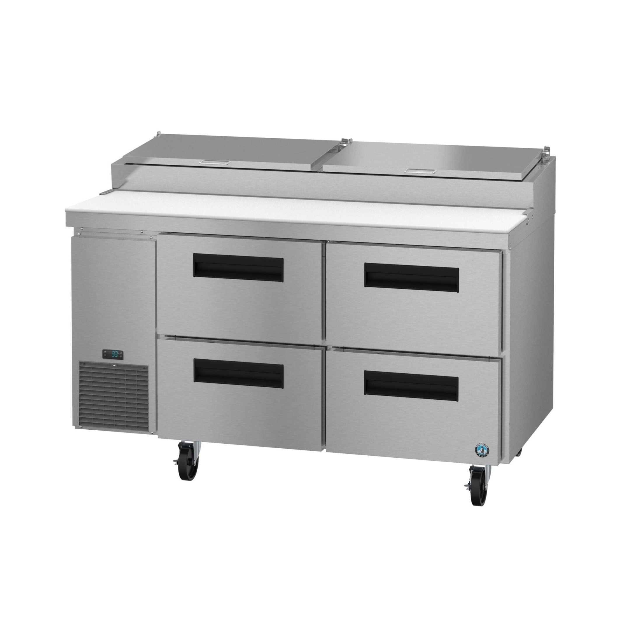 Hoshizaki Hoshizaki PR60B-D4 – 60" Pizza Prep Table with Drawers (Steelheart Series)