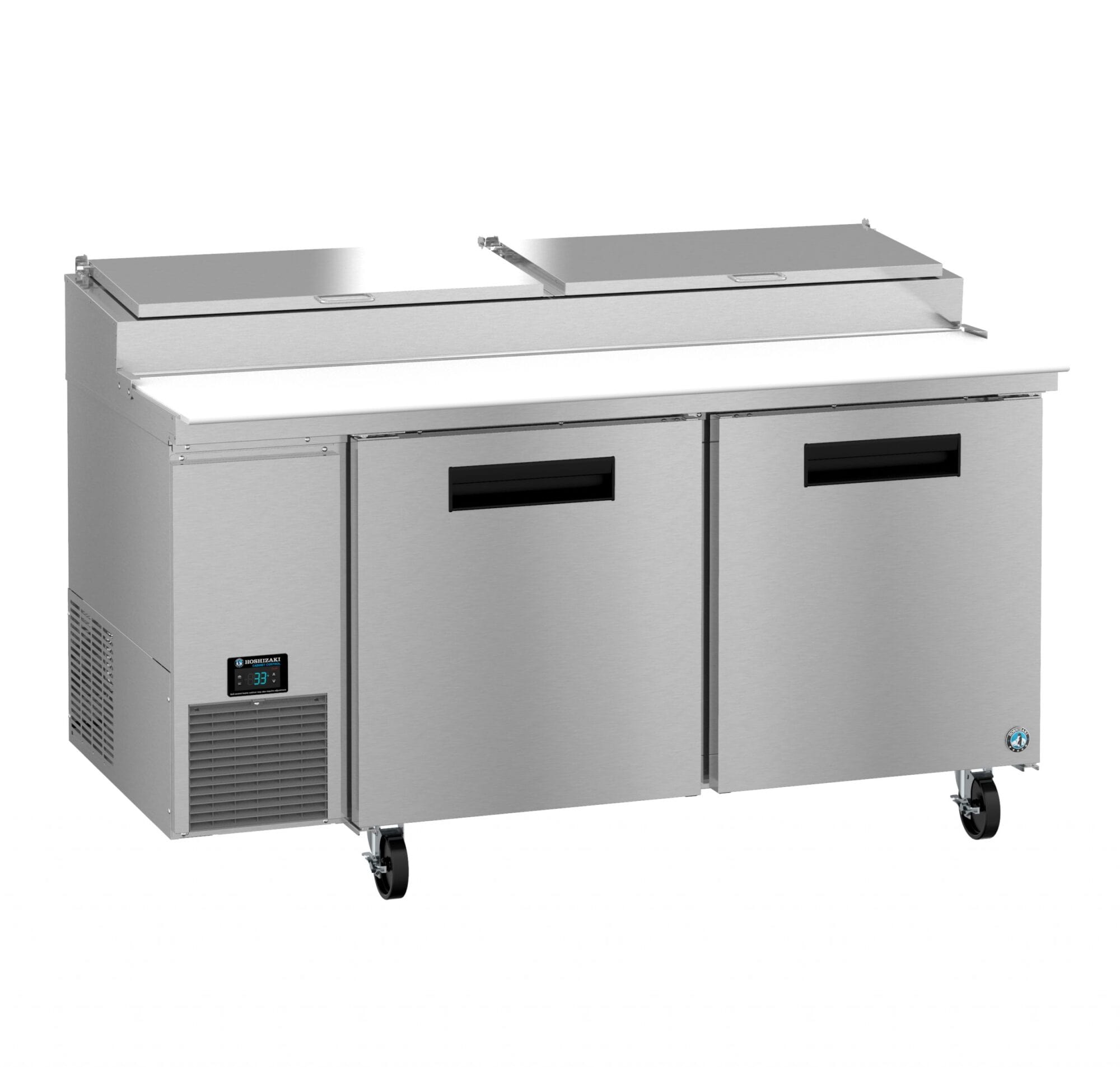 Hoshizaki Hoshizaki PR67B – 67" Pizza Prep Table with Raised Rail