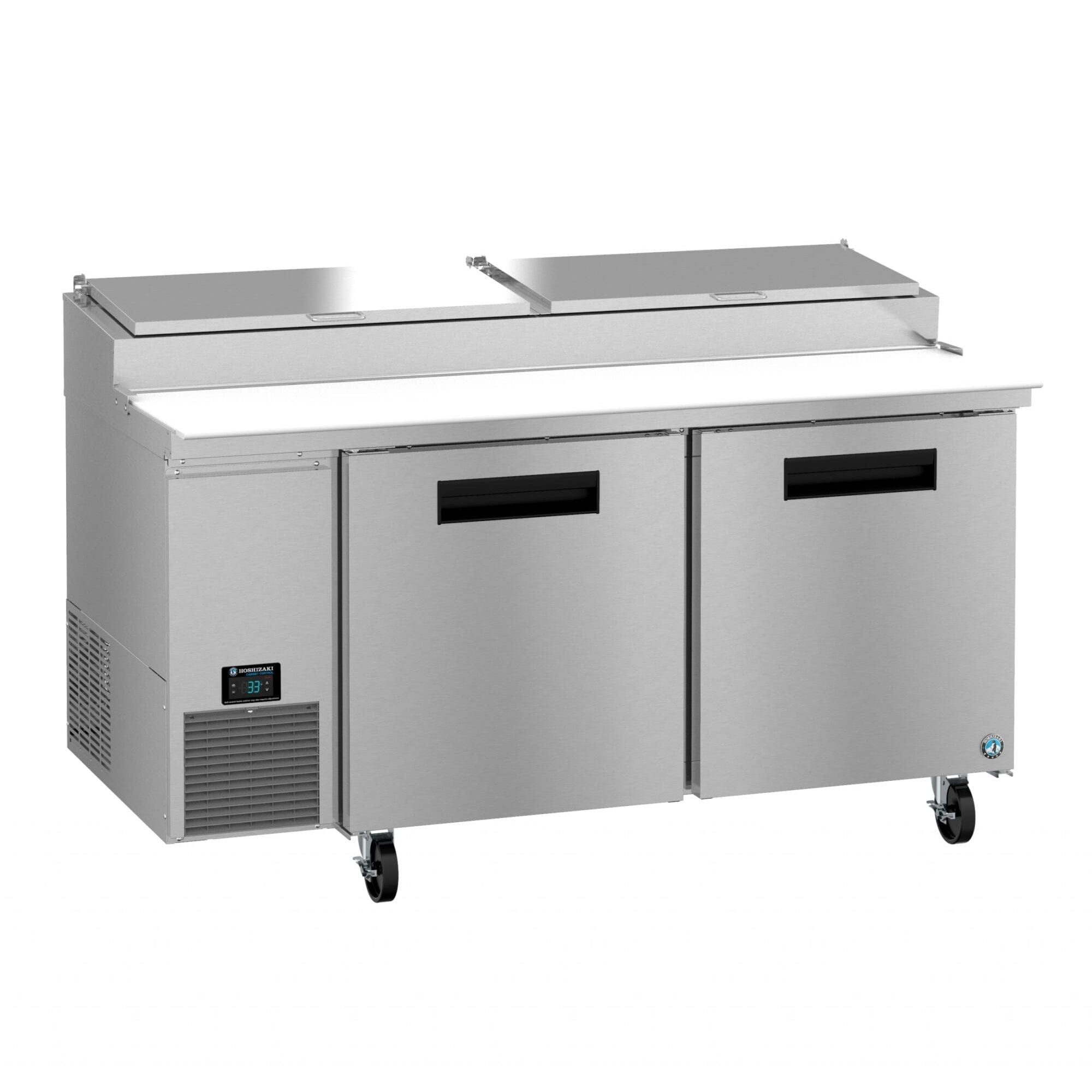 Hoshizaki Hoshizaki PR67B – 67" Pizza Prep Table with Raised Rail