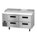 Hoshizaki Hoshizaki PR67B-D4 – 67" Pizza Prep Table with Drawers