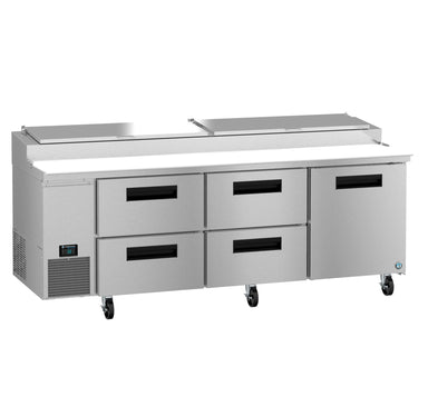 Hoshizaki Hoshizaki PR93B-D4 – 93" Pizza Prep Table with Four Drawers and One Door