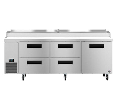 Hoshizaki Hoshizaki PR93B-D4 – 93" Pizza Prep Table with Four Drawers and One Door