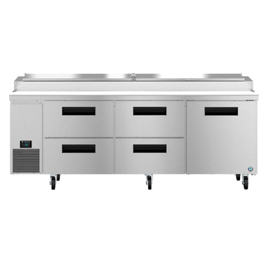 Hoshizaki Hoshizaki PR93B-D4 – 93" Pizza Prep Table with Four Drawers and One Door