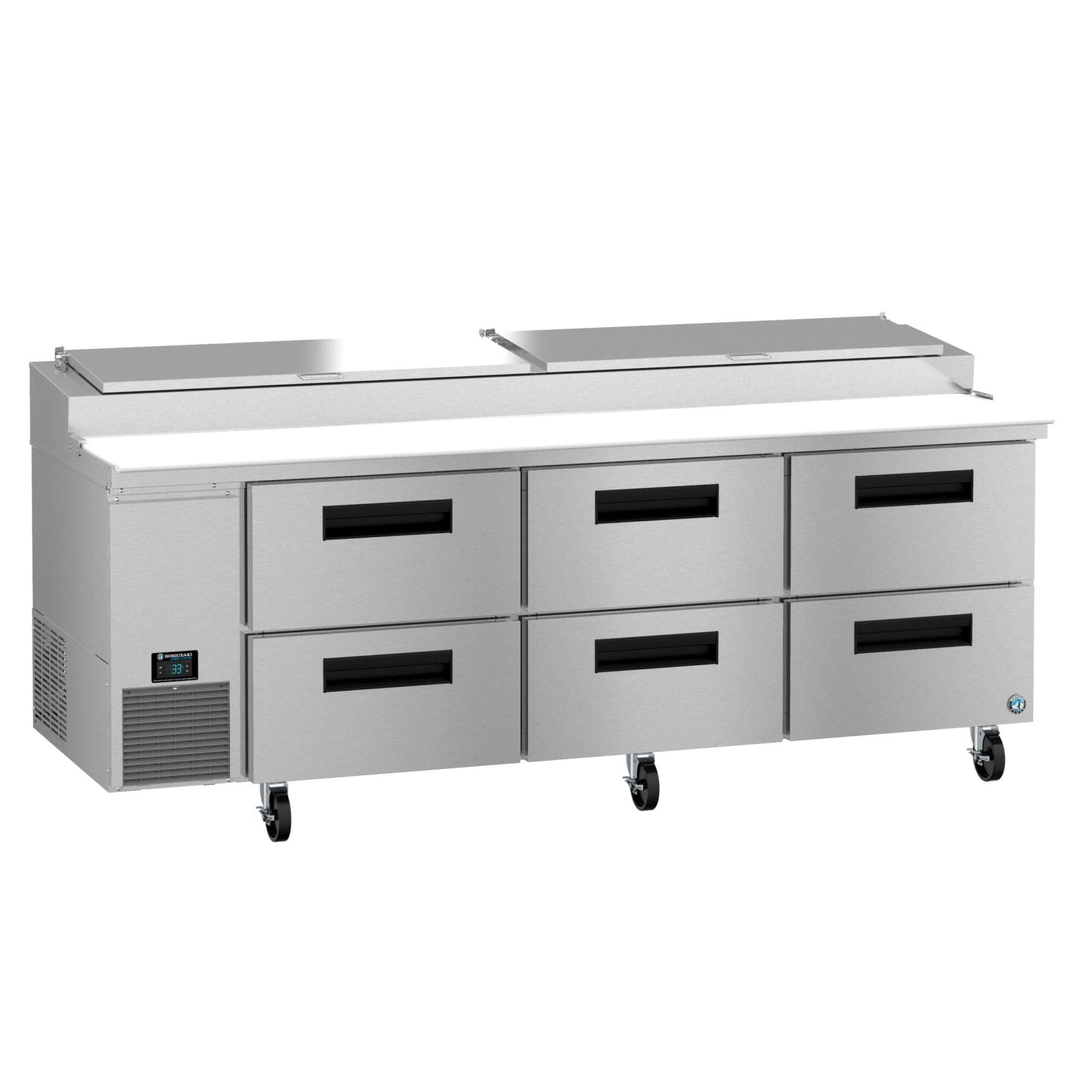 Hoshizaki Hoshizaki PR93B-D6 – 93" Pizza Prep Table with 6 Drawers