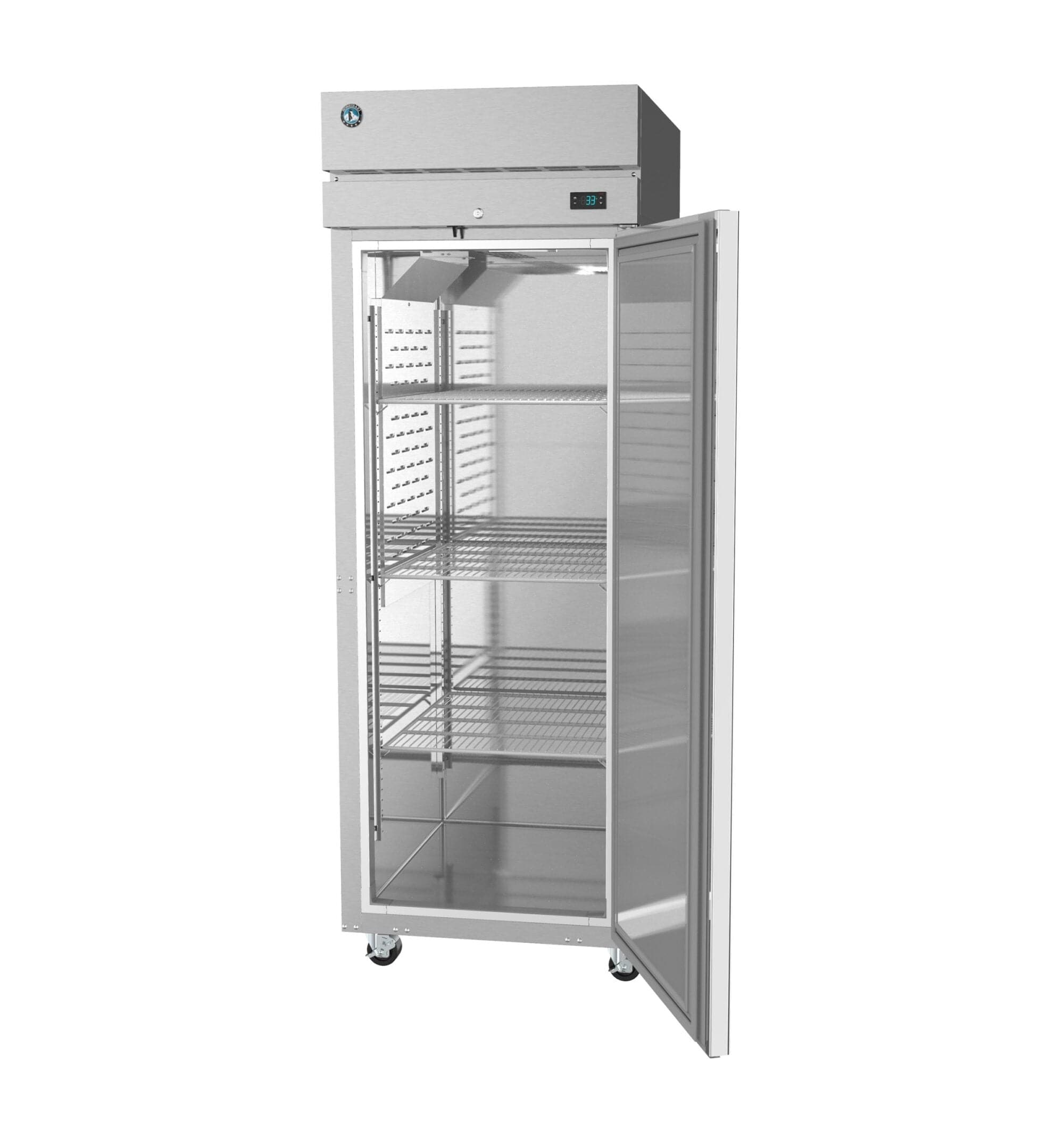 Hoshizaki Hoshizaki R1A-FS 27.5" Upright Reach-In Refrigerator – Full Stainless Door, Right Hinge