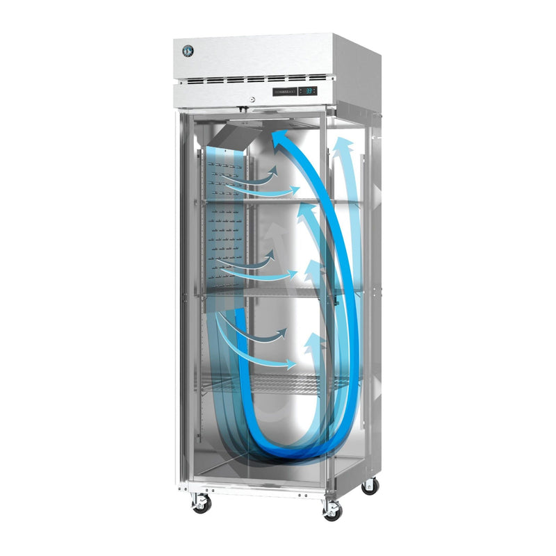 Hoshizaki Hoshizaki R1A-HS 27.5" Upright Reach-In Refrigerator – Half Stainless Door