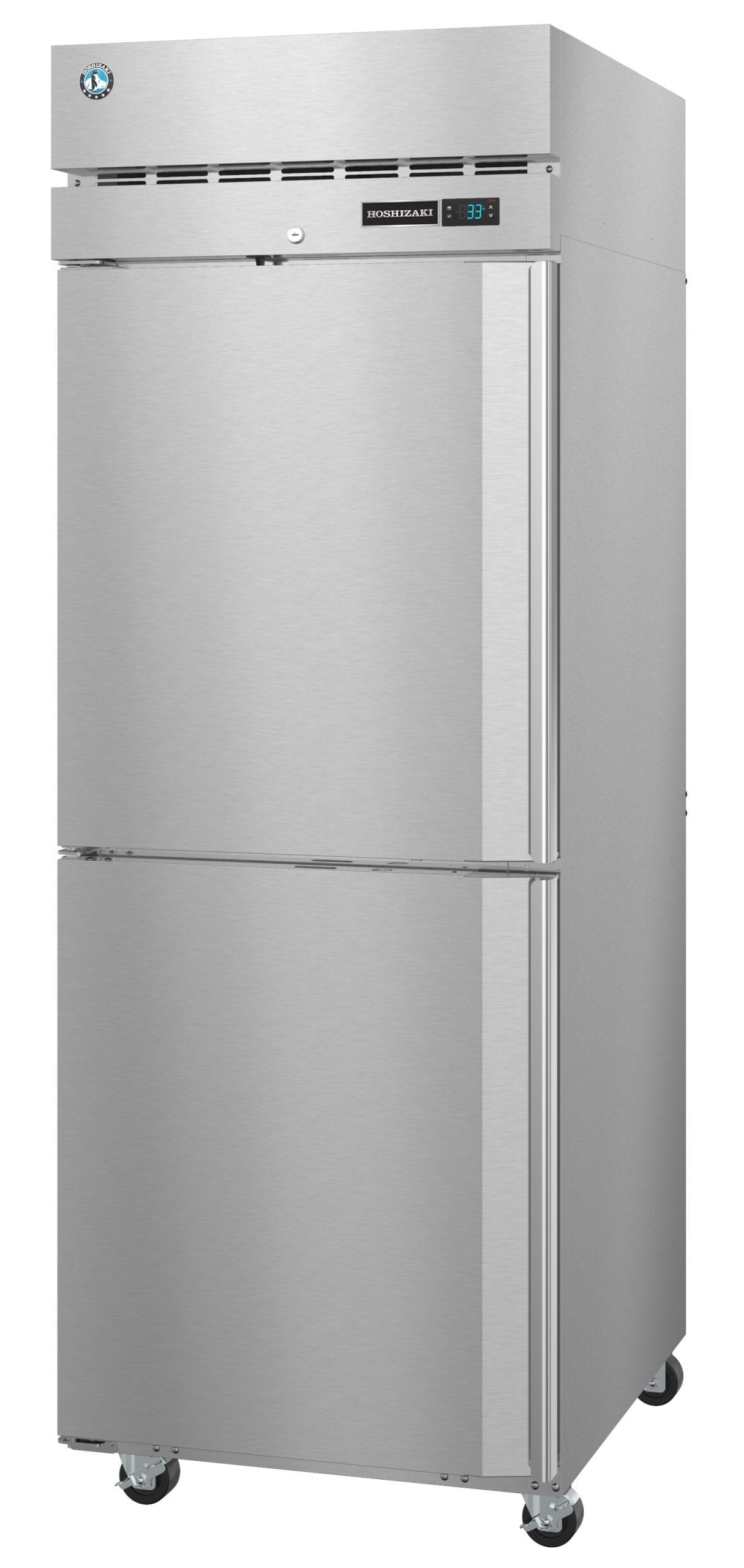 Hoshizaki Hoshizaki R1A-HSL 27.5" Upright Reach-In Refrigerator – Half Stainless Door