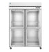 Hoshizaki Hoshizaki R2A-HG 55" Two Section Half Glass Door Reach-In Refrigerator