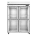 Hoshizaki Hoshizaki R2A-HG 55" Two Section Half Glass Door Reach-In Refrigerator