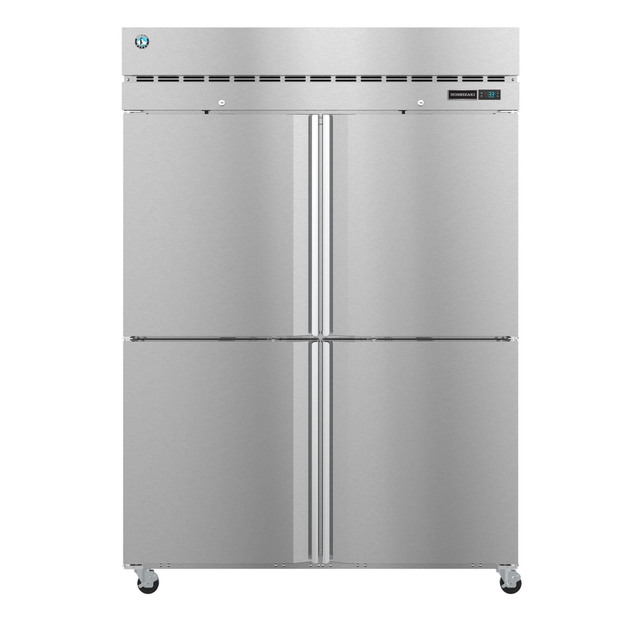 Hoshizaki Hoshizaki R2A-HS 55" Two Section Half Stainless Door Reach-In Refrigerator