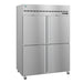 Hoshizaki Hoshizaki R2A-HS 55" Two Section Half Stainless Door Reach-In Refrigerator